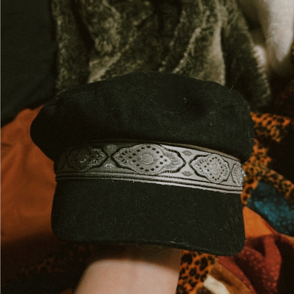 Cute as hell hat from urban outfitters. Never worn until this photo was taken.
